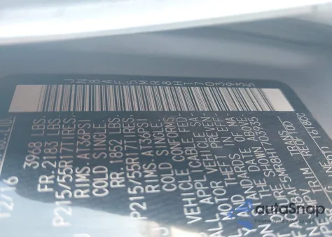 2017 Nissan Juke S из США, поврежденный, VIN JN8AF5MR8HT703935